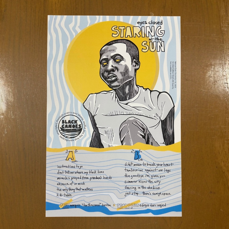 12 x 18 Poster of Eyes Closed STARING at the SUN